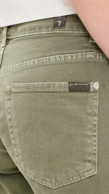 7 For All Mankind Calie Straight Ankle Jeans Army | Thumbnail 6 7 For All Mankind Calie Straight Ankle Jeans Army | Thumbnail 6