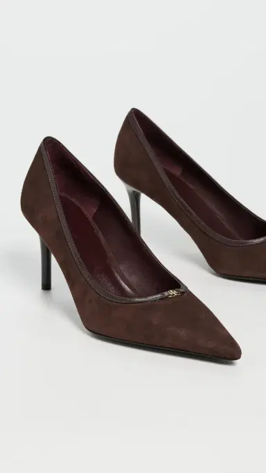 Tory Burch Double T Buckle Pumps 80mm Dark Cocoa | Thumbnail 5 Tory Burch Double T Buckle Pumps 80mm Dark Cocoa | Thumbnail 5