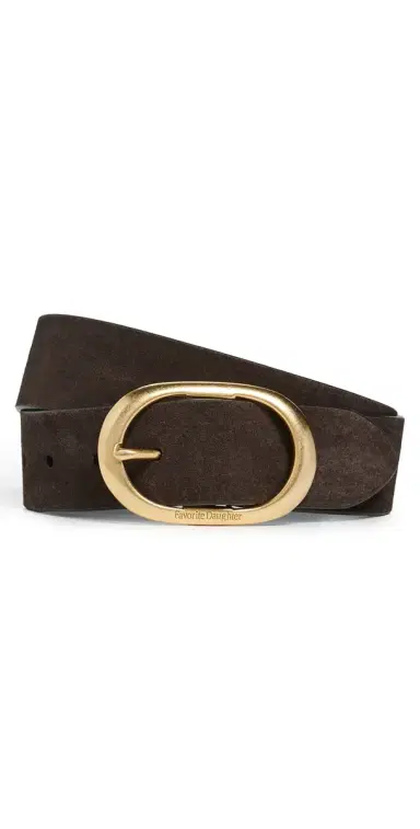 Favorite Daughter The Suede Jean Belt Chocolate/Antique | Thumbnail 1 Favorite Daughter The Suede Jean Belt Chocolate/Antique | Thumbnail 1