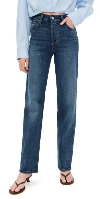 Levi's Ribcage Full Length Jeans | Thumbnail 1 Levi's Ribcage Full Length Jeans | Thumbnail 1