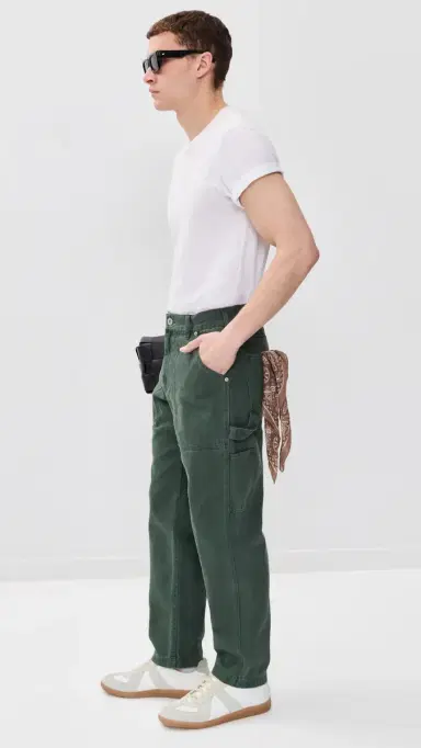 Alex Mill Painter Pants In Denim Faded Cypress | Thumbnail 4 Alex Mill Painter Pants In Denim Faded Cypress | Thumbnail 4