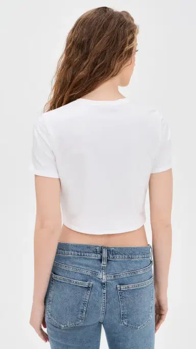 Favorite Daughter The Laura Crop Top White | Thumbnail 3 Favorite Daughter The Laura Crop Top White | Thumbnail 3