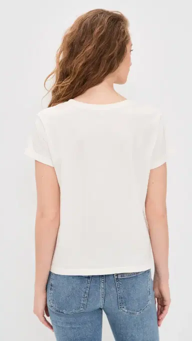 AGOLDE ong ine Adine Tee White Ash | Thumbnail 3 AGOLDE ong ine Adine Tee White Ash | Thumbnail 3