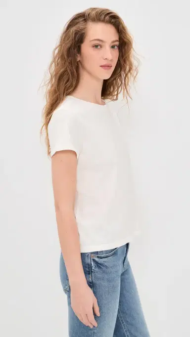 AGOLDE ong ine Adine Tee White Ash | Thumbnail 4 AGOLDE ong ine Adine Tee White Ash | Thumbnail 4