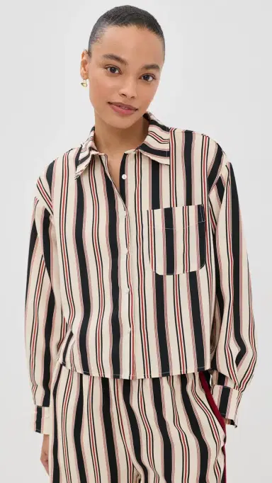 Little Lies Horizon Shirt Beige tripe | Thumbnail 2 Little Lies Horizon Shirt Beige tripe | Thumbnail 2