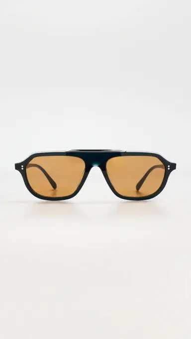 Oliver Peoples Eyewear Estin Sunglasses Midnight Teal/Cognac One Size | Thumbnail 2 Oliver Peoples Eyewear Estin Sunglasses Midnight Teal/Cognac One Size | Thumbnail 2