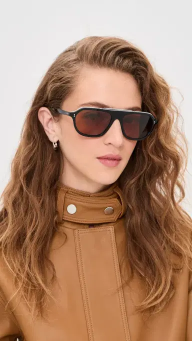Oliver Peoples Eyewear Estin Sunglasses Midnight Teal/Cognac One Size | Thumbnail 3 Oliver Peoples Eyewear Estin Sunglasses Midnight Teal/Cognac One Size | Thumbnail 3