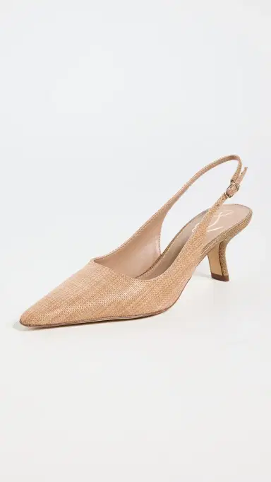 Sam Edelman Bianka Sling Pumps Buff Tan | Thumbnail 2 Sam Edelman Bianka Sling Pumps Buff Tan | Thumbnail 2
