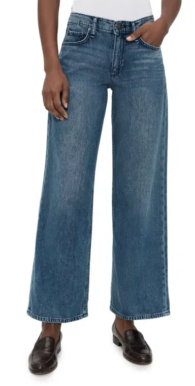 rag & bone Featherweight Cam Ankle Straight Jeans River | Thumbnail 1 rag & bone Featherweight Cam Ankle Straight Jeans River | Thumbnail 1