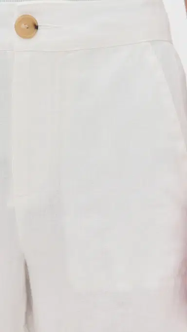 Vince Mid Rise Hemp Shorts Off White | Thumbnail 6 Vince Mid Rise Hemp Shorts Off White | Thumbnail 6