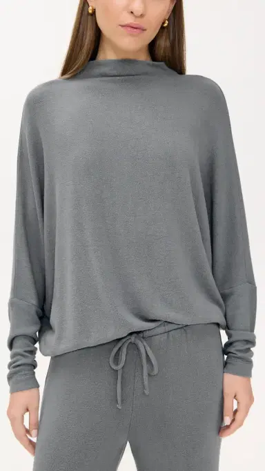 Eberjey Cozy Time ock Neck Pullover Lead | Thumbnail 2 Eberjey Cozy Time ock Neck Pullover Lead | Thumbnail 2