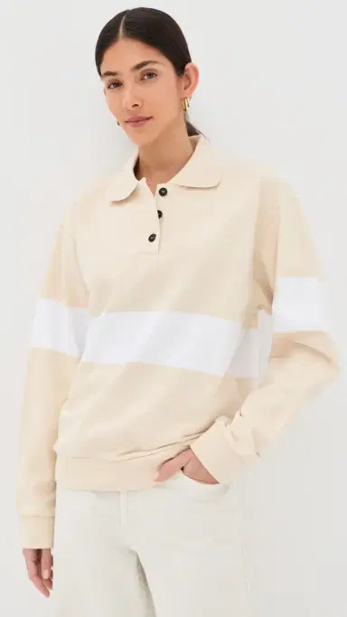 Kallmeyer Blake Rugby Polo Vanilla/White | Thumbnail 2 Kallmeyer Blake Rugby Polo Vanilla/White | Thumbnail 2