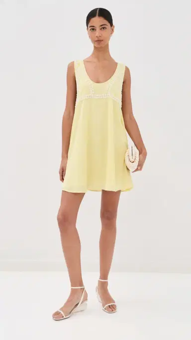 La Vie Style House Pearl Beaded Bra Mini Swing Dress | Thumbnail 5 La Vie Style House Pearl Beaded Bra Mini Swing Dress | Thumbnail 5