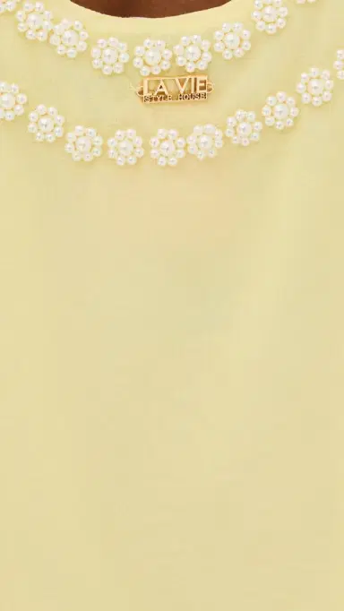 La Vie Style House Pearl Beaded Bra Mini Swing Dress | Thumbnail 6 La Vie Style House Pearl Beaded Bra Mini Swing Dress | Thumbnail 6