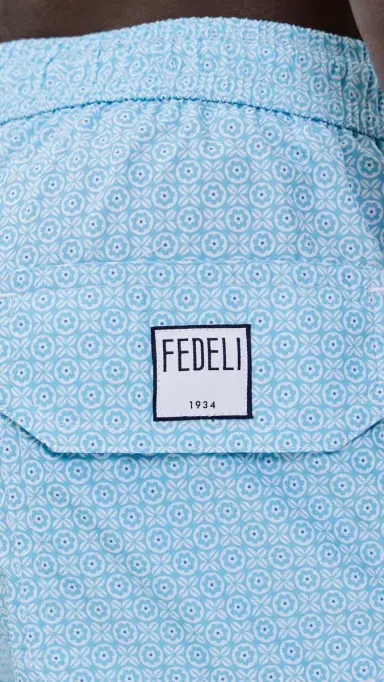 Fedeli Madeira wim Trunks 5 Teal Circular Print | Thumbnail 6 Fedeli Madeira wim Trunks 5 Teal Circular Print | Thumbnail 6