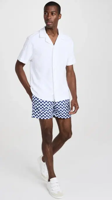 Frescobol Carioca port Shorts Copacabana 4 Navy | Thumbnail 5 Frescobol Carioca port Shorts Copacabana 4 Navy | Thumbnail 5