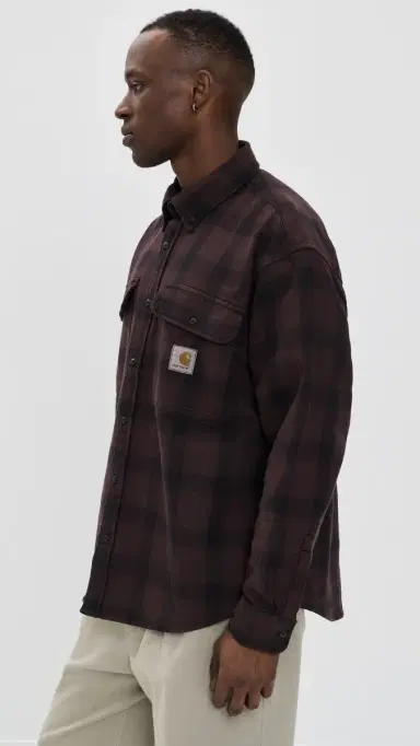 Carhartt WIP Long Sleeve Edmands Shirt Edmands Check/Natural/Palis | Thumbnail 4 Carhartt WIP Long Sleeve Edmands Shirt Edmands Check/Natural/Palis | Thumbnail 4
