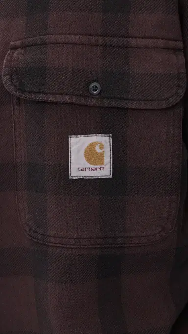 Carhartt WIP Long Sleeve Edmands Shirt Edmands Check/Natural/Palis | Thumbnail 6 Carhartt WIP Long Sleeve Edmands Shirt Edmands Check/Natural/Palis | Thumbnail 6