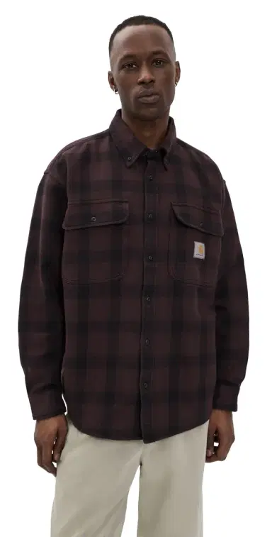 Carhartt WIP Long Sleeve Edmands Shirt Edmands Check/Natural/Palis | Thumbnail 1 Carhartt WIP Long Sleeve Edmands Shirt Edmands Check/Natural/Palis | Thumbnail 1