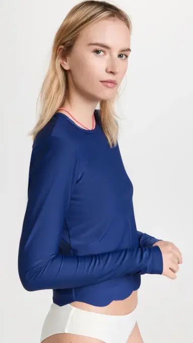 Cover Scallop Swim Tee Navy | Thumbnail 4 Cover Scallop Swim Tee Navy | Thumbnail 4