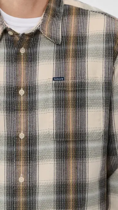 Barbour Hawthorn Checked Relaxed Shirt Whisper White | Thumbnail 6 Barbour Hawthorn Checked Relaxed Shirt Whisper White | Thumbnail 6