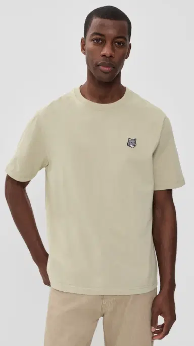 Maison Kitsuné Fox Head Comfort T-Shirt Tea Leaf | Thumbnail 2 Maison Kitsuné Fox Head Comfort T-Shirt Tea Leaf | Thumbnail 2
