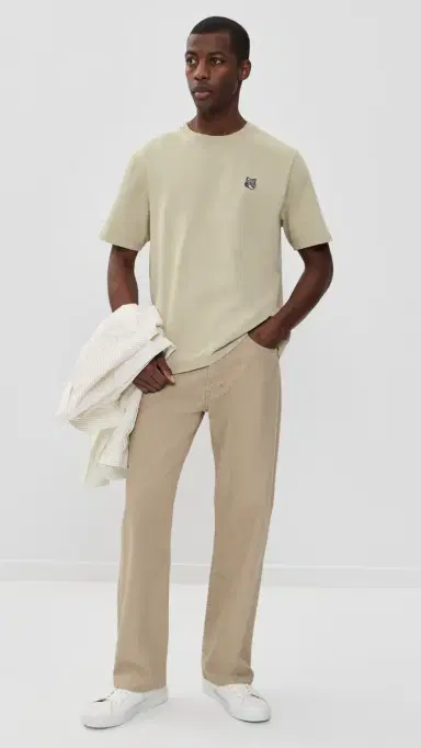 Maison Kitsuné Fox Head Comfort T-Shirt Tea Leaf | Thumbnail 5 Maison Kitsuné Fox Head Comfort T-Shirt Tea Leaf | Thumbnail 5