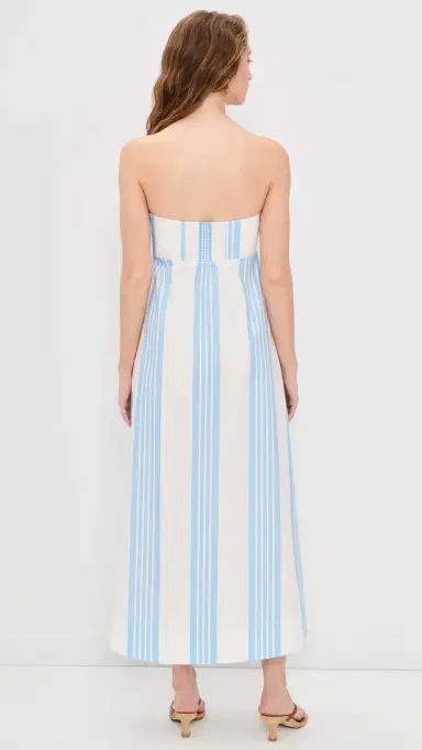 Posse Rosie Strapless Dress Nautical tripe | Thumbnail 3 Posse Rosie Strapless Dress Nautical tripe | Thumbnail 3