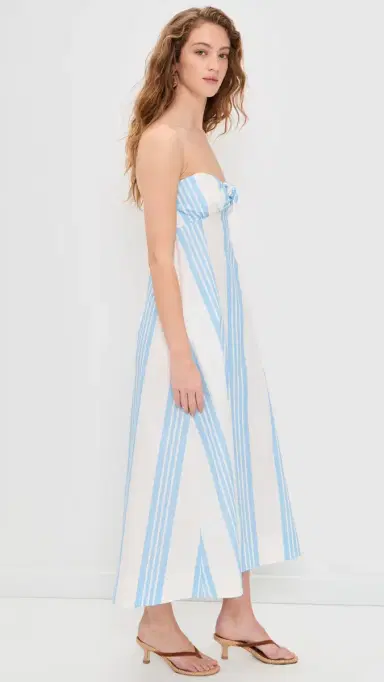 Posse Rosie Strapless Dress Nautical tripe | Thumbnail 4 Posse Rosie Strapless Dress Nautical tripe | Thumbnail 4