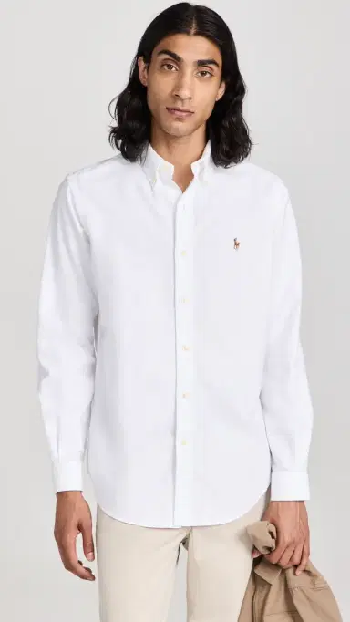 Polo Ralph Lauren Classic Fit Iconic Oxford Shirt White | Thumbnail 2 Polo Ralph Lauren Classic Fit Iconic Oxford Shirt White | Thumbnail 2
