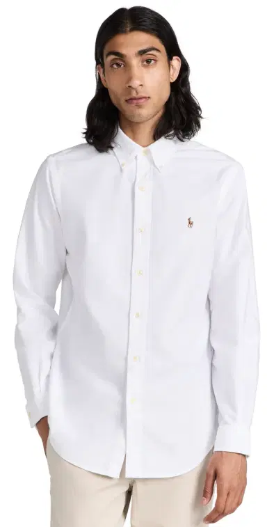 Polo Ralph Lauren Classic Fit Iconic Oxford Shirt White | Thumbnail 1 Polo Ralph Lauren Classic Fit Iconic Oxford Shirt White | Thumbnail 1