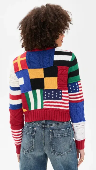 Polo Ralph Lauren Cotton Flag Pullover Sweater Red Multi | Thumbnail 3 Polo Ralph Lauren Cotton Flag Pullover Sweater Red Multi | Thumbnail 3