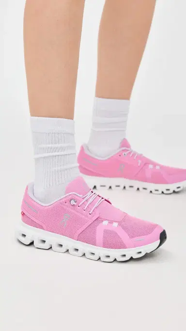 On Cloud Sneakers Raspberry/White | Thumbnail 3 On Cloud Sneakers Raspberry/White | Thumbnail 3