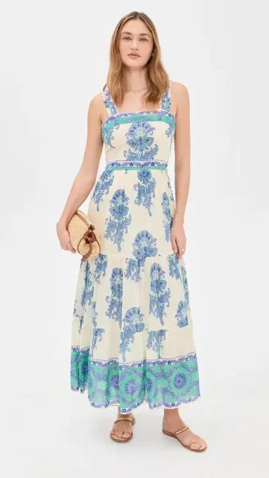Bell Ophelia Maxi Dress Turquoise And Blue otif | Thumbnail 5 Bell Ophelia Maxi Dress Turquoise And Blue otif | Thumbnail 5