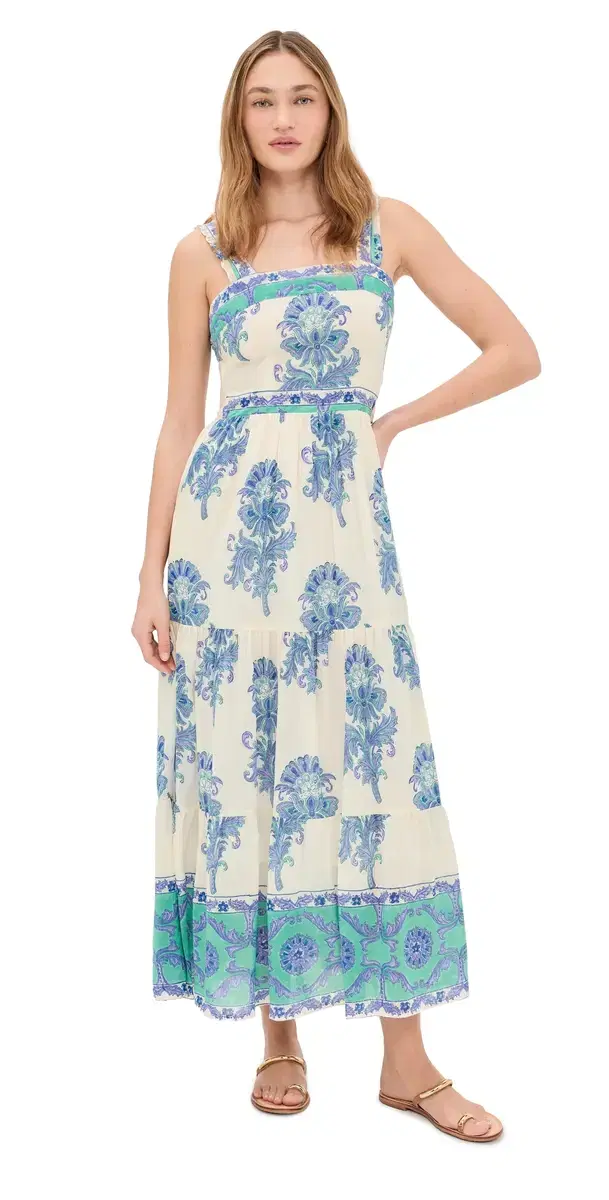 Ophelia Maxi Dress Turquoise And Blue otif Ophelia Maxi Dress Turquoise And Blue otif