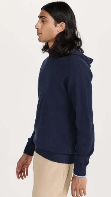 Greyson Koko Cashmere Blend Hoodie Sweater Maltese Blue | Thumbnail 4 Greyson Koko Cashmere Blend Hoodie Sweater Maltese Blue | Thumbnail 4