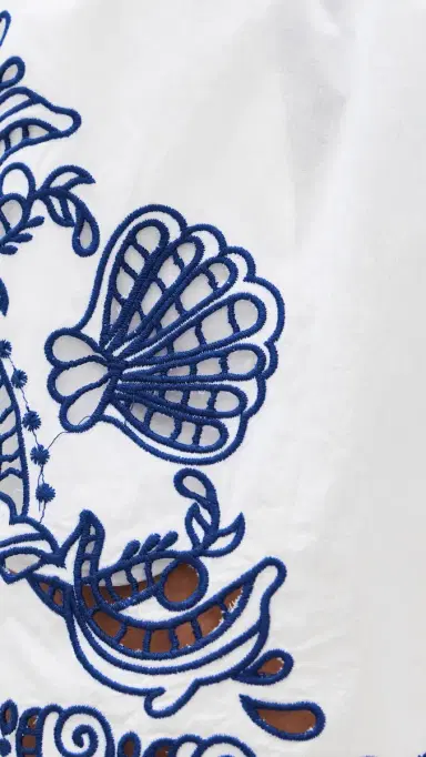 FARM Rio Garden Tiles Richelieu Shorts White | Thumbnail 6 FARM Rio Garden Tiles Richelieu Shorts White | Thumbnail 6
