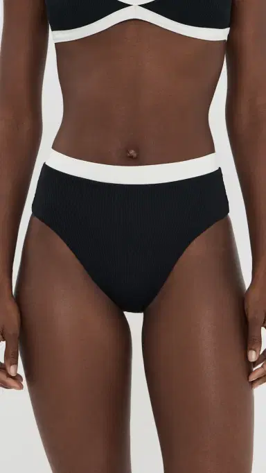 LSPACE Misha Classic Bikini Bottoms Black/Cream | Thumbnail 2 LSPACE Misha Classic Bikini Bottoms Black/Cream | Thumbnail 2
