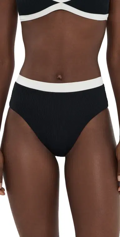 LSPACE Misha Classic Bikini Bottoms Black/Cream | Thumbnail 1 LSPACE Misha Classic Bikini Bottoms Black/Cream | Thumbnail 1