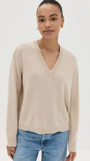 Jenni Kayne Flynn Cashmere Sweater Oatmeal | Thumbnail 2 Jenni Kayne Flynn Cashmere Sweater Oatmeal | Thumbnail 2