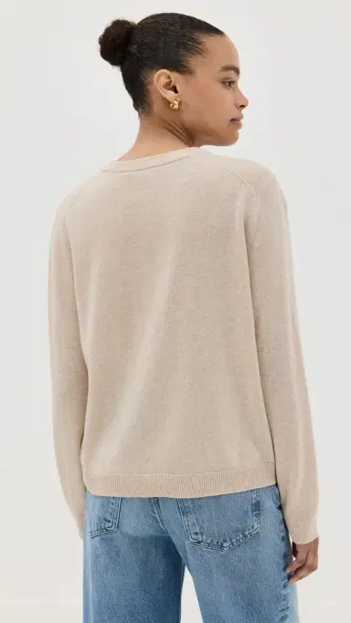 Jenni Kayne Flynn Cashmere Sweater Oatmeal | Thumbnail 3 Jenni Kayne Flynn Cashmere Sweater Oatmeal | Thumbnail 3
