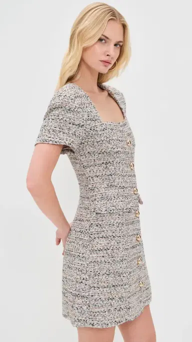 Favorite Daughter The First Wife Dress Pink Tweed 4 | Thumbnail 4 Favorite Daughter The First Wife Dress Pink Tweed 4 | Thumbnail 4