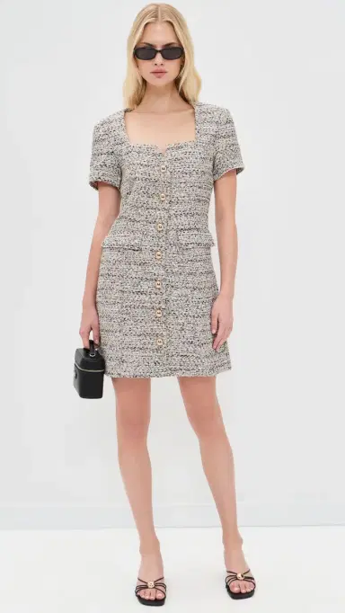 Favorite Daughter The First Wife Dress Pink Tweed 4 | Thumbnail 5 Favorite Daughter The First Wife Dress Pink Tweed 4 | Thumbnail 5