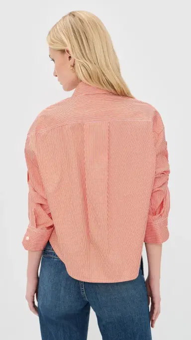 A.L.C. A. L.C. Maude Top Persimmon/White M | Thumbnail 3 A.L.C. A. L.C. Maude Top Persimmon/White M | Thumbnail 3