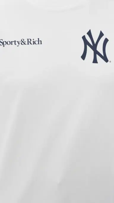 Sporty & Rich Yankees Curve T-Shirt White | Thumbnail 6 Sporty & Rich Yankees Curve T-Shirt White | Thumbnail 6