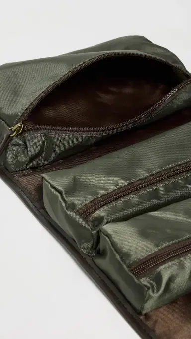 Barbour Wax Hanging Toiletry Bag | Thumbnail 5 Barbour Wax Hanging Toiletry Bag | Thumbnail 5