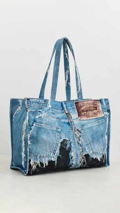 Acne Studios Logo Shoulder Tote Bag | Thumbnail 4 Acne Studios Logo Shoulder Tote Bag | Thumbnail 4