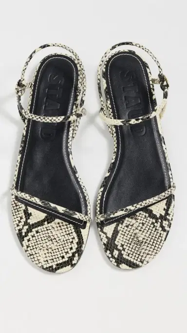 Staud Laurel Sandals White Snake 38 | Thumbnail 4 Staud Laurel Sandals White Snake 38 | Thumbnail 4