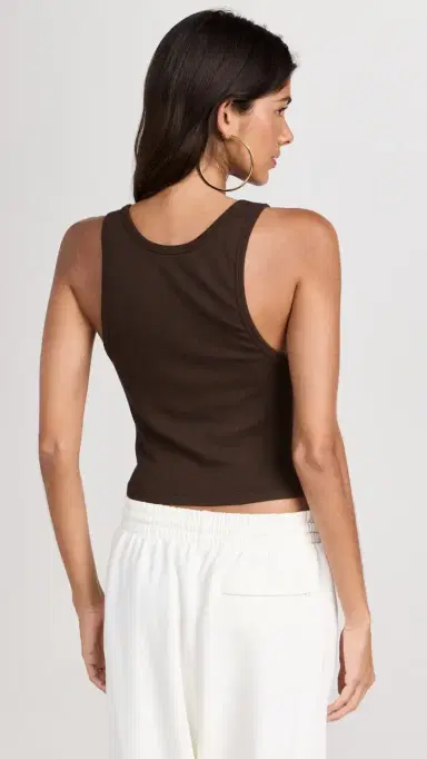 Cotton Citizen Verona Crop Tank Espresso | Thumbnail 3 Cotton Citizen Verona Crop Tank Espresso | Thumbnail 3