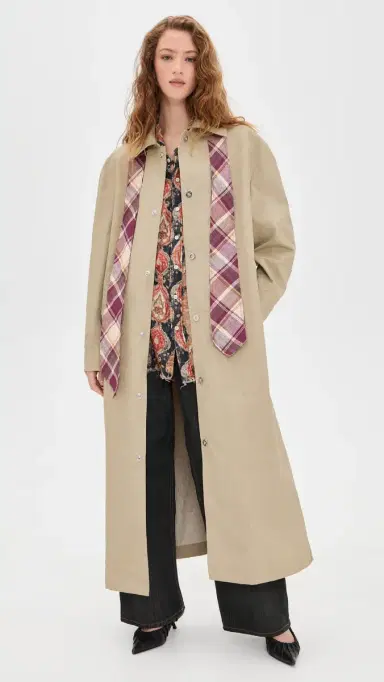 Marbell Victoria Linen Trench Coat | Thumbnail 2 Marbell Victoria Linen Trench Coat | Thumbnail 2